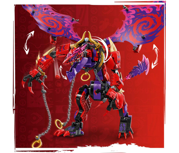 LEGO Ninjago 71832 Smok chaosu Kiełogrzmot - 1308210 - zdjęcie 4